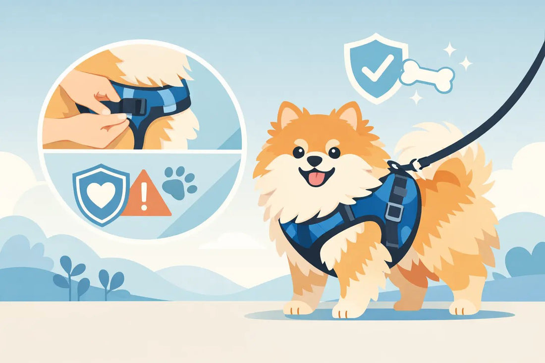 Dog Harness Fit and Safety for Your Pomeranian - Cindy Pomeranian
