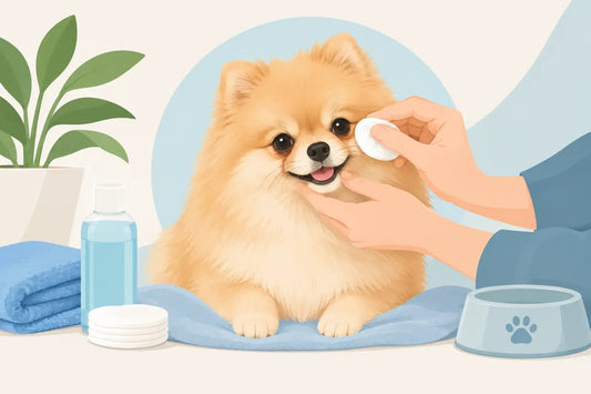Gentle Pomeranian Tear Stain Cleaning Steps - Cindy Pomeranian
