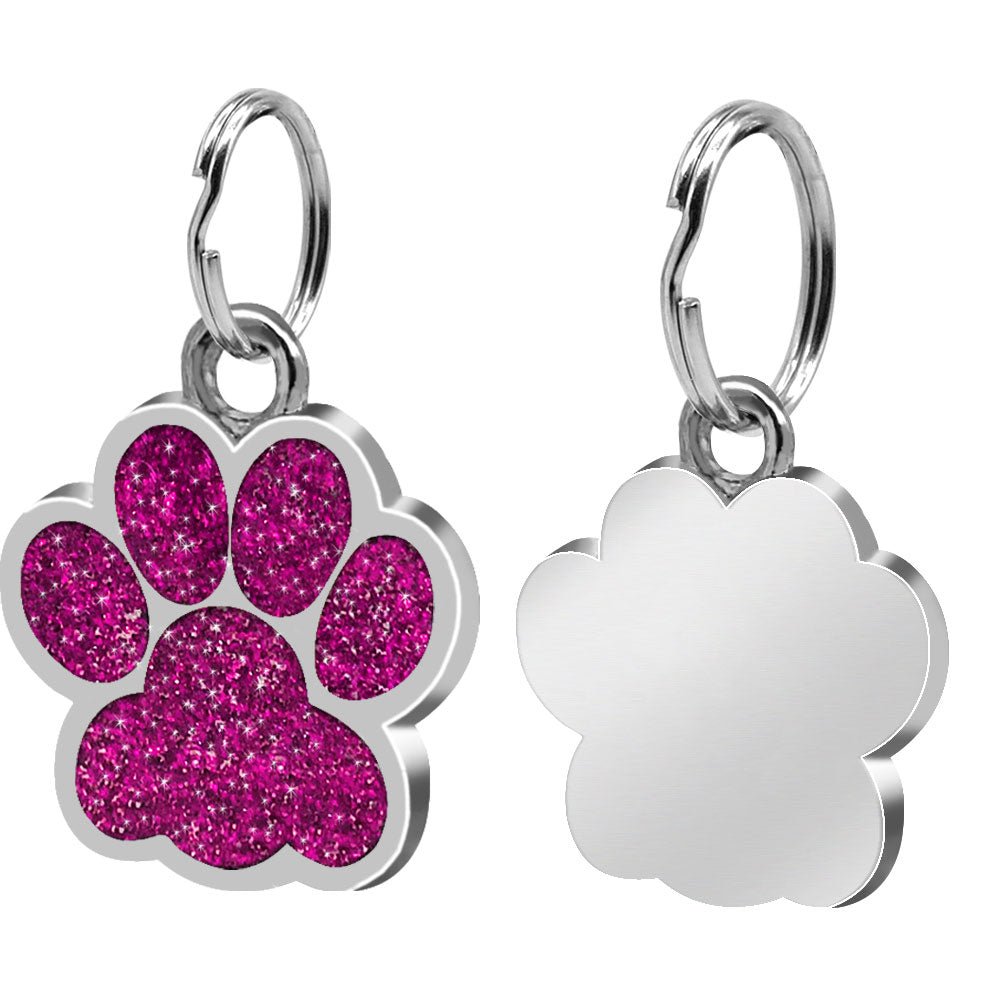 Personalized Paw Pomeranian Tag | Engraved Pet ID Tag - Cindy Pomeranian