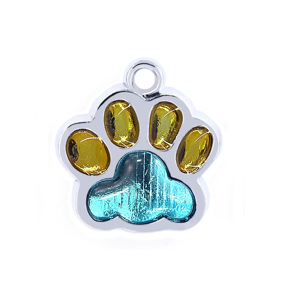Personalized Paw Pomeranian Tag | Engraved Pet ID Tag - Cindy Pomeranian