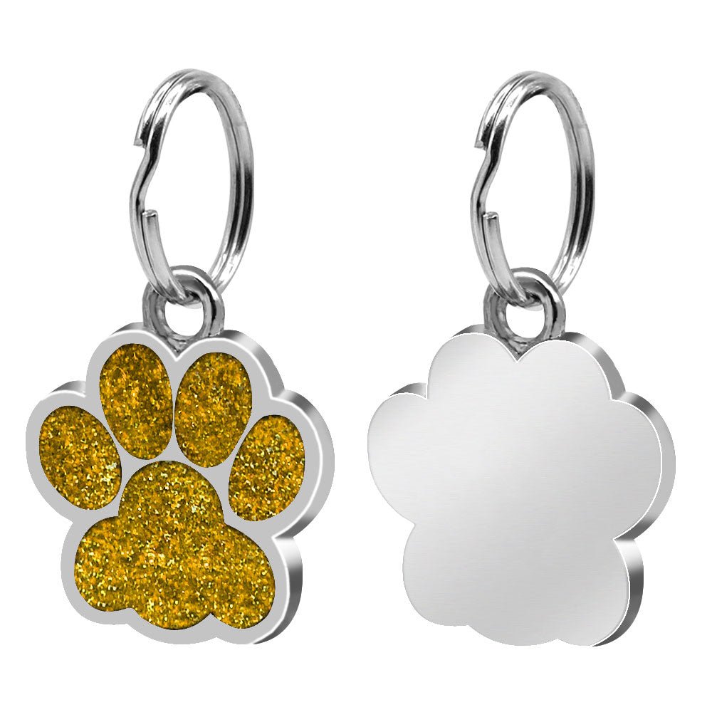 Personalized Paw Pomeranian Tag | Engraved Pet ID Tag - Cindy Pomeranian