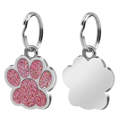 Personalized Paw Pomeranian Tag | Engraved Pet ID Tag - Cindy Pomeranian