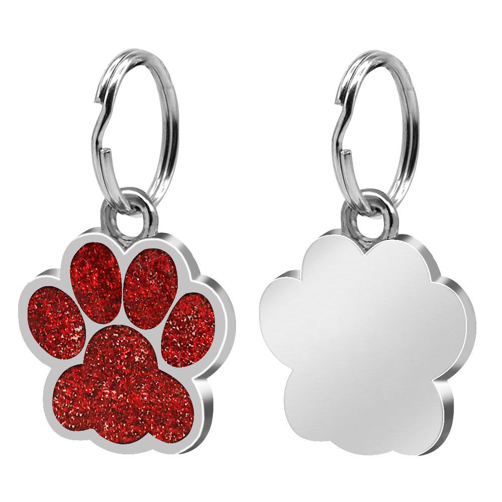 Personalized Paw Pomeranian Tag | Engraved Pet ID Tag - Cindy Pomeranian