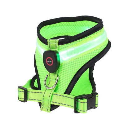 Premium Rechargeable LED Dog Harness - Cindy Pomeranian