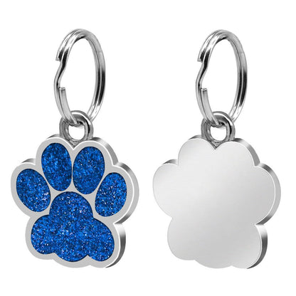 Personalized Paw Pomeranian Tag | Engraved Pet ID Tag - Cindy Pomeranian