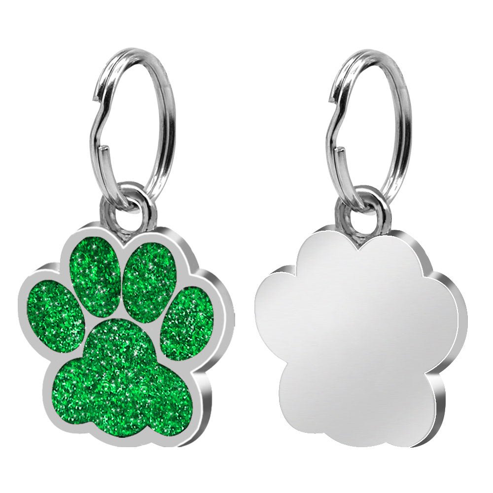Personalized Paw Pomeranian Tag | Engraved Pet ID Tag - Cindy Pomeranian