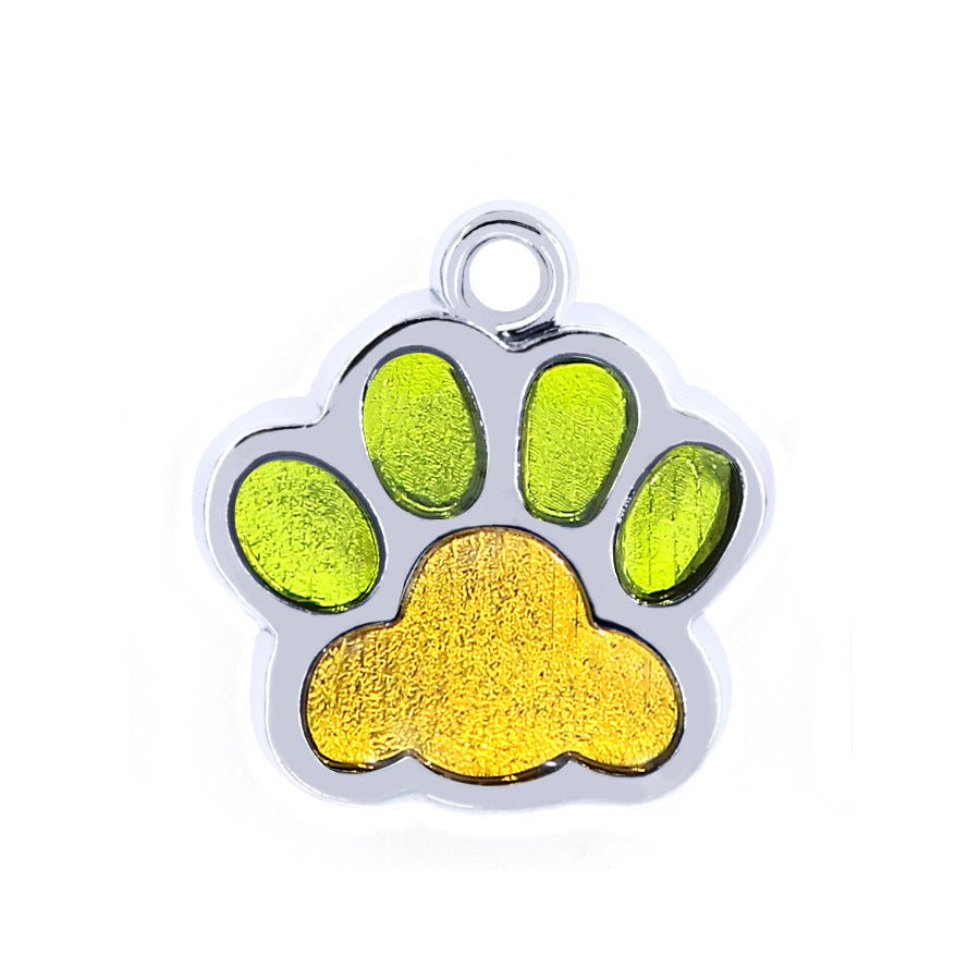 Personalized Paw Pomeranian Tag | Engraved Pet ID Tag - Cindy Pomeranian